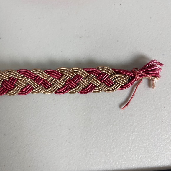 Belagio Burgundy Gold Copper Braid Trim 3/4\